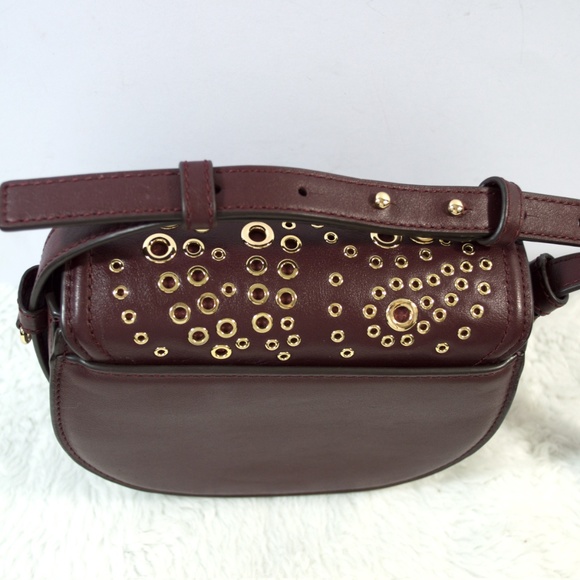 MICHAEL KORS CARY Oxblood Saddle Crossbody - Picture 6 of 13